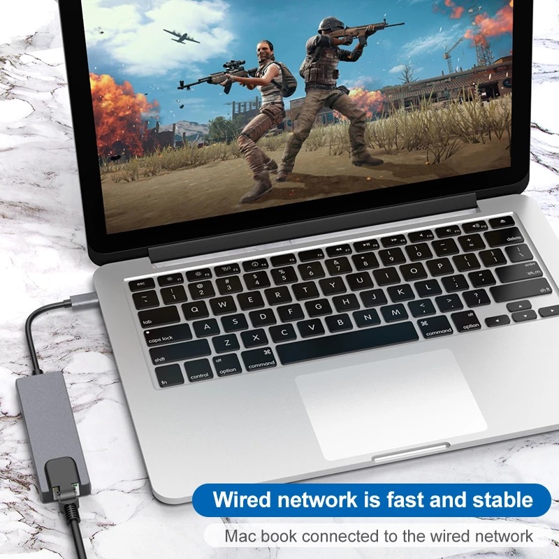 廠家直供五合一擴展塢type-c轉換器macbook筆記本多功能轉換器hub