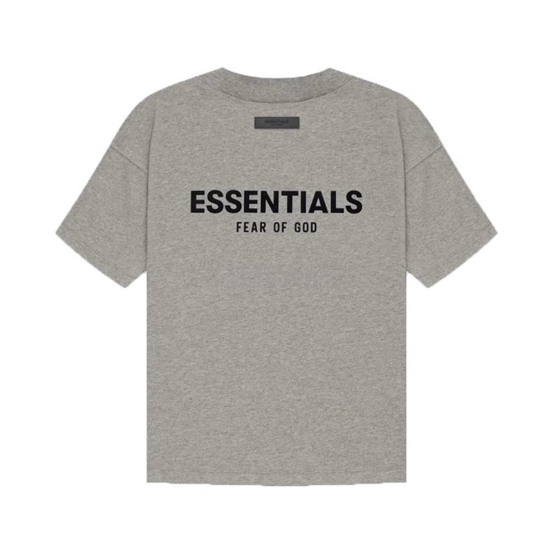 ESSENTIALS short-sleeved T-shirt men's and women's FOG double line SS22 letter printed high street fashion brand loose-fit couple T-shirt