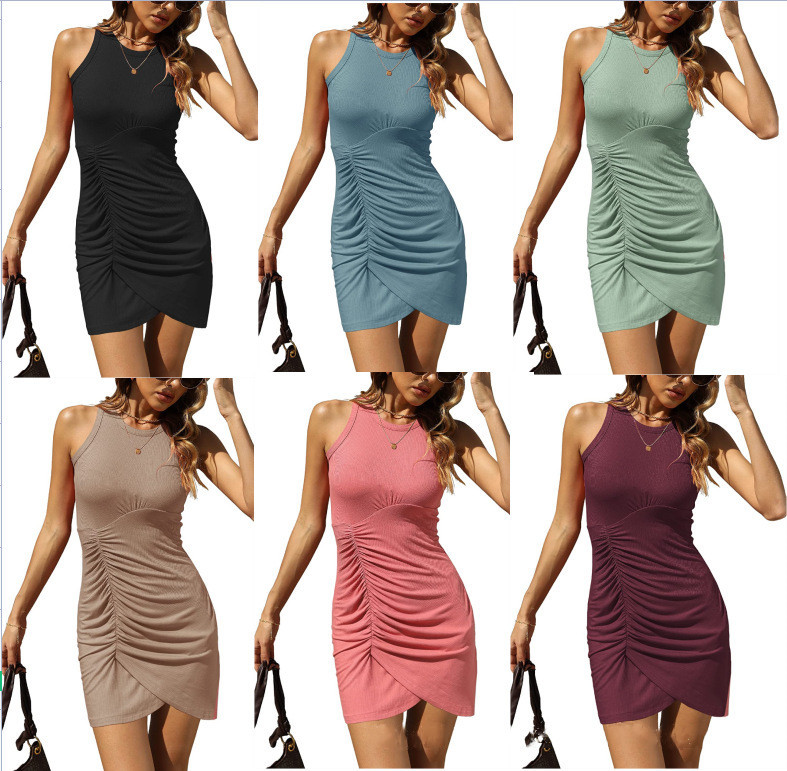 2023 Europe and the United States cross-border spring and summer new Amazon independent station explosions sexy dress vest foreign trade women's clothing
