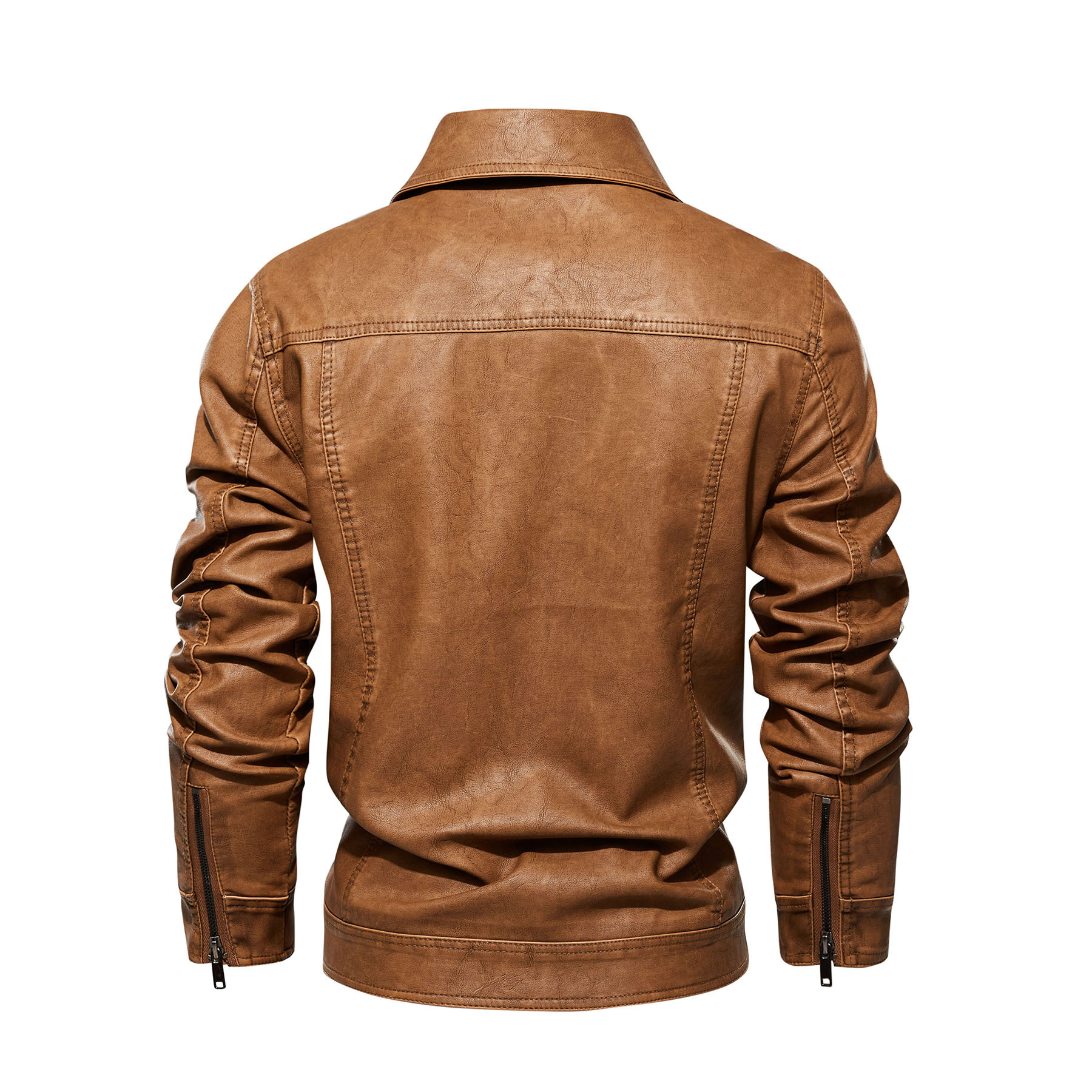 New wash faded four generations of washed men's leather foreign trade cross-border boutique leather Europe independent station Amazon US size