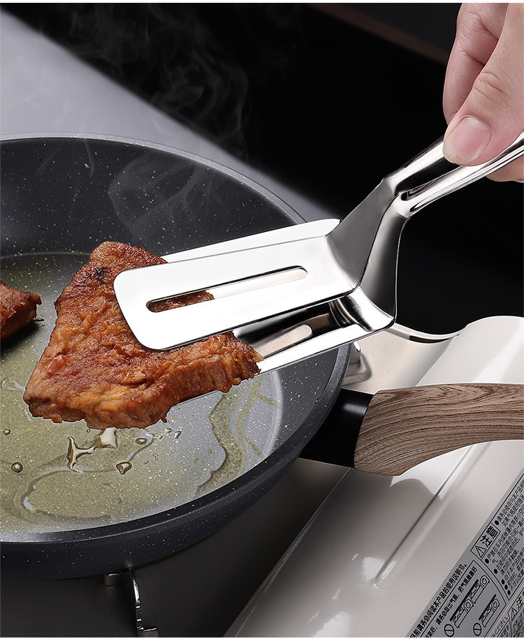 201 stainless steel frying shovel clip pancake frying fish spatula pizza steak spatula household kitchen spatula frying steak clip