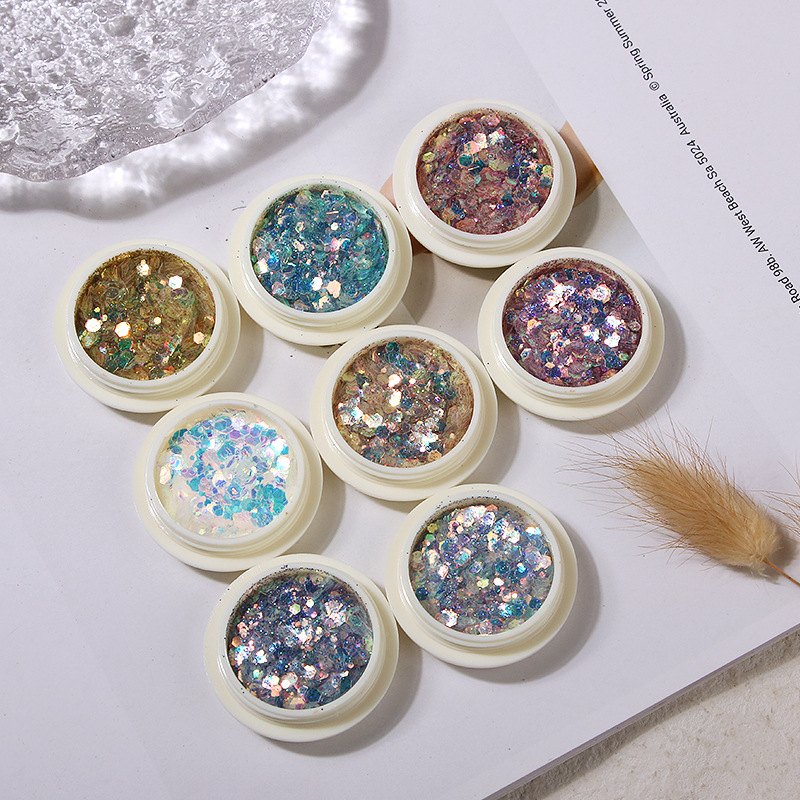 Cyber Celebrity Goblin Eyes Nail Art Sequin 2019 New Gradient Glitter Size Mixed Phototherapy Crystal Extension Armor Jewelry