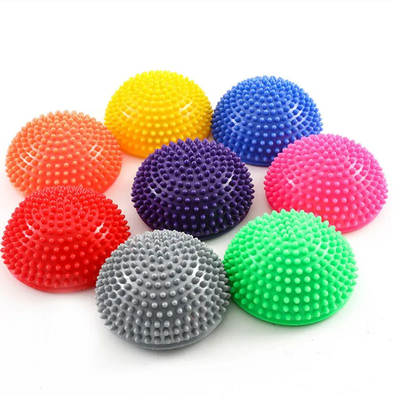 Durian ball fitness yoga ball pvc children's sensory training semicircle ball massage mat balance training ball tactile ball