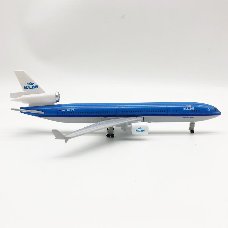 20cm合金飛行機模型離着陸機付き旅客機メーカー販売歓迎相談オランダMD-11|undefined