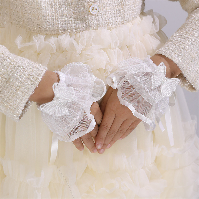 Elastic lace fake sleeve simple lace fake cuff decorative bell sleeve lace cross-border children's inner sleeve