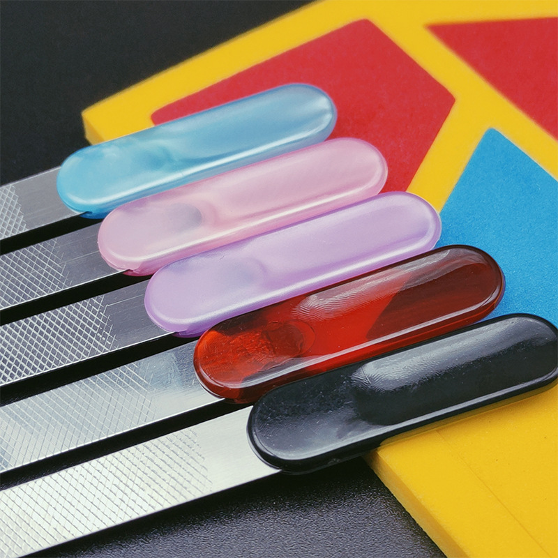 Factory Direct stainless steel nail file nail tools polishing file double-sided nail rub strip in stock supply