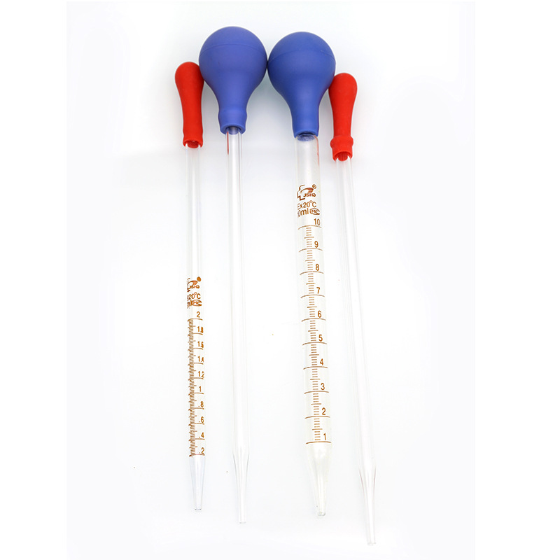 Huida rubber head scale dropper glass dropper 0.5ml1ml2ml3ml5ml10ml glass pipette