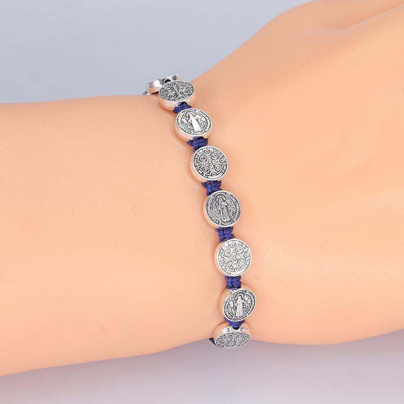 European and American cross-border new figure portrait woven bracelet men's holiday bracelet in stock Amazon TEMU supply