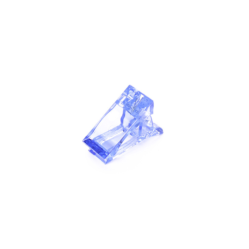 White Transparent Plastic Clip Fixing Clip Crystal Extension Glue Nail Sheet Stereotype Nail Mold Tool Nail Clip
