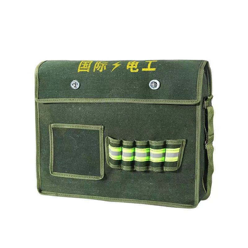 Factory spot wholesale thick wear-resistant portable woodworking bag multifunctional maintenance installation electrician canvas kit