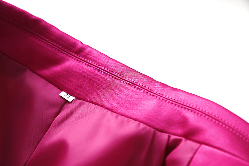 High-end French Retro Spring and Summer Sanding Bright Noodles Niche Design Suit Jacket Vest Skirt Three-piece Set_voghion.com