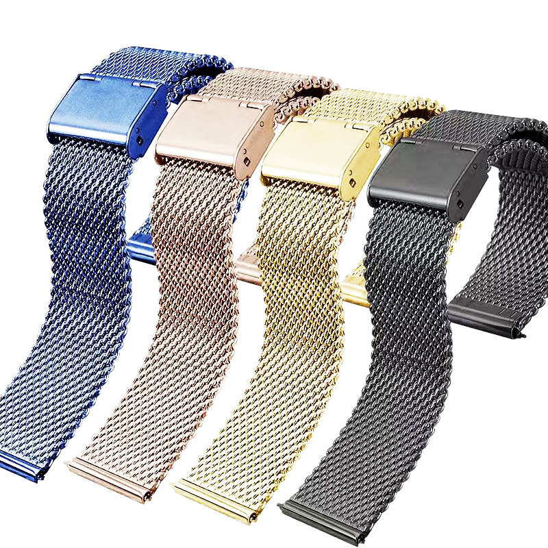 Quick Disassemble 0.8 Line 1.0 Line DW Thickened Hanging Buckle Mesh Strap Milanese Nice Strap Men's Steel Strap Watch Accessories