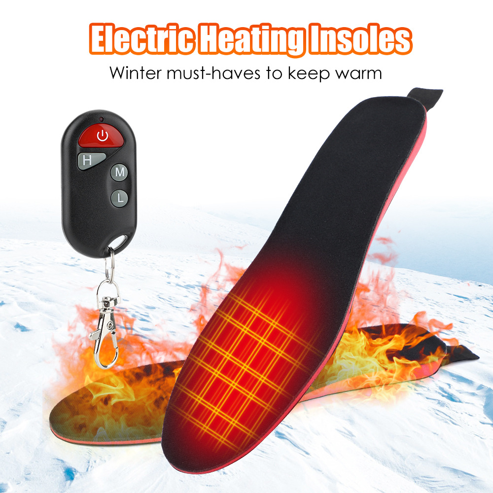 Cross-Border 3rd electric heating insole usb charging heating insole winter skiing warm insole foot warmer for men and women