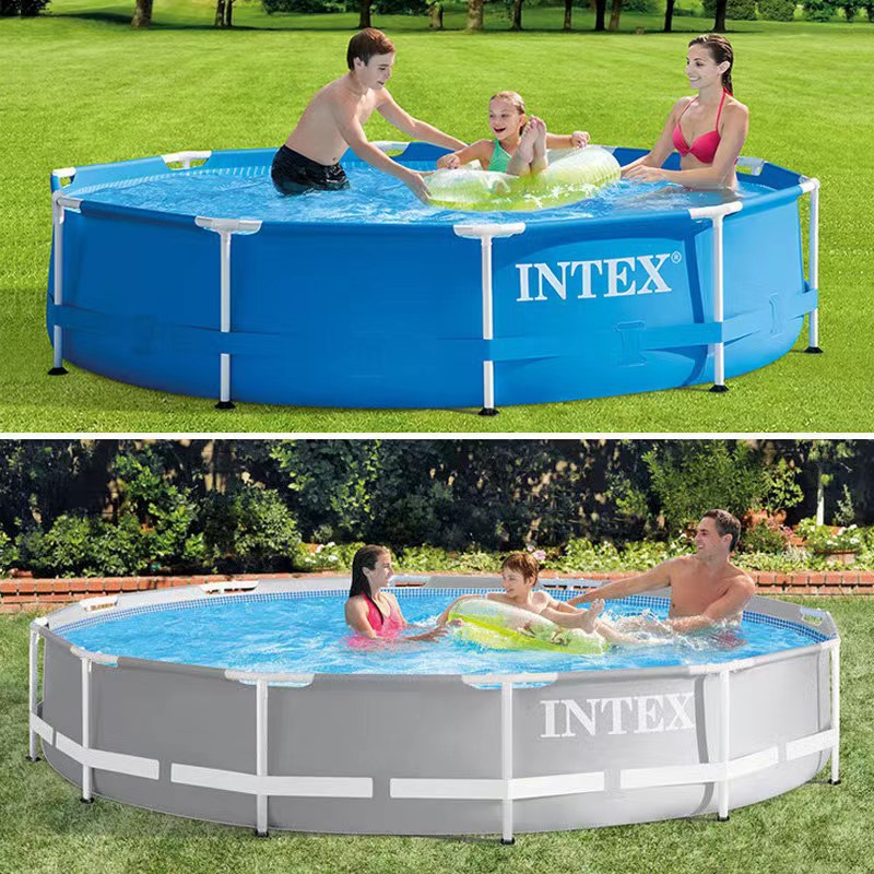 INTEX swimming pool children square bracket swimming pool family large courtyard round inflatable pool wholesale cross border
