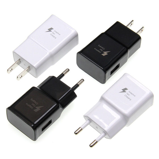 S8 fast charging charger is suitable for S6/S8/S9/10 fast charging head QC3.0 European and American standard plug