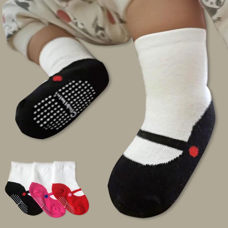 Japanese Ballet Style Baby Dispensing Anti-Slip Bottom Socks Foreign Trade Original Single Baby Socks Girls Children's Wear Children's Socks Special