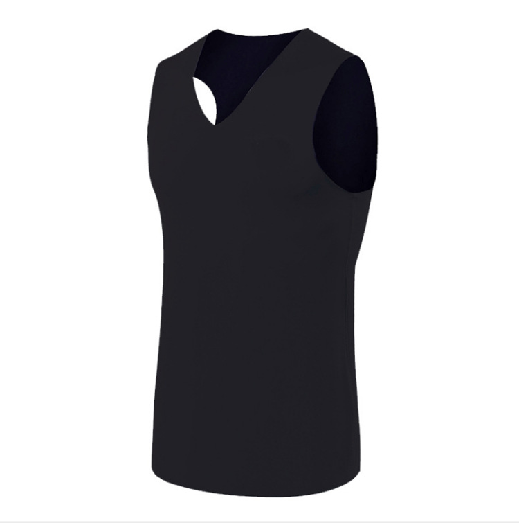 Men's Seamless Warm Underwear Vest Winter Autumn Underwear Fleece Thickening Slim Double Sided Fleece Sleeveless Men's Waistcoat