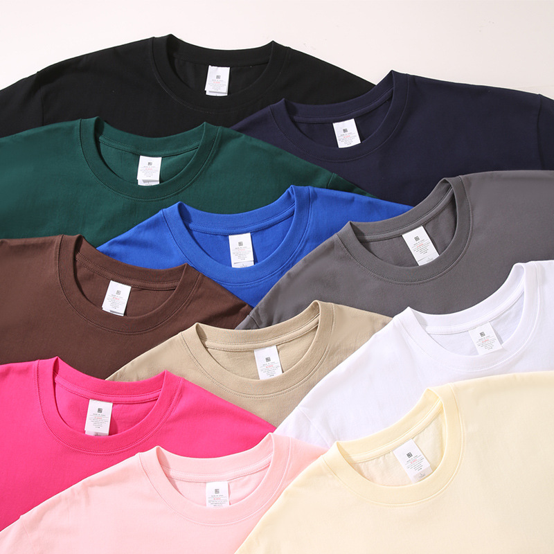 Cultural shirt half sleeve short sleeve 230g cotton T-shirt men's summer fashion brand loose team T-Shirt wholesale