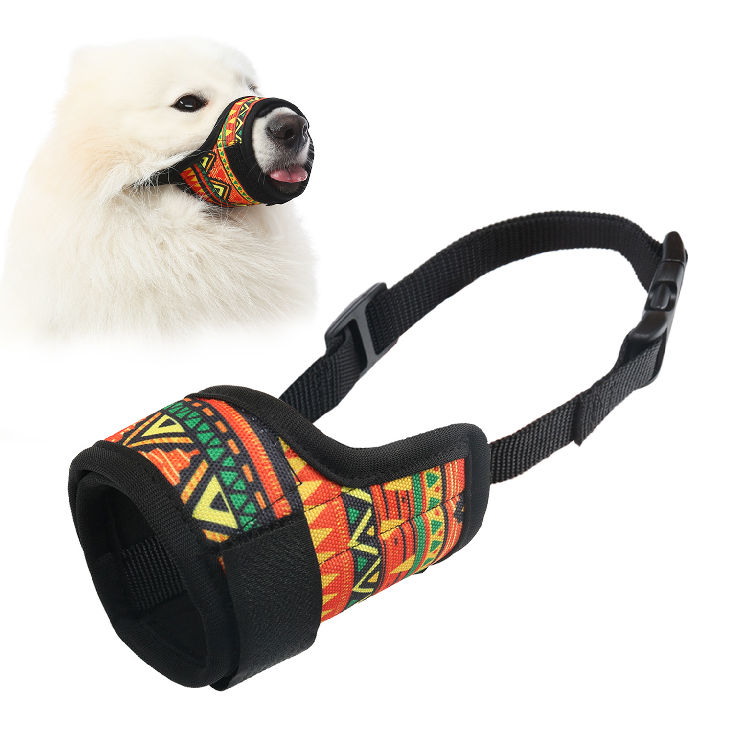 2022 cross-border new dog mouth long mouth dog anti-eating anti-bite dog mask small, medium and large dog mask spot