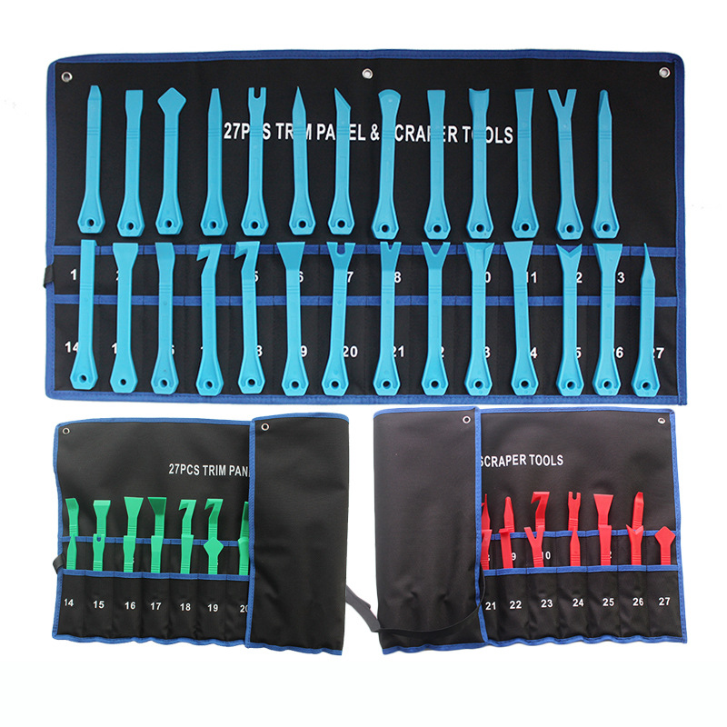 Car CD audio disassembly tool 11-piece set pry board 16-piece set interior sound insulation disassembly 27 auto repair tools
