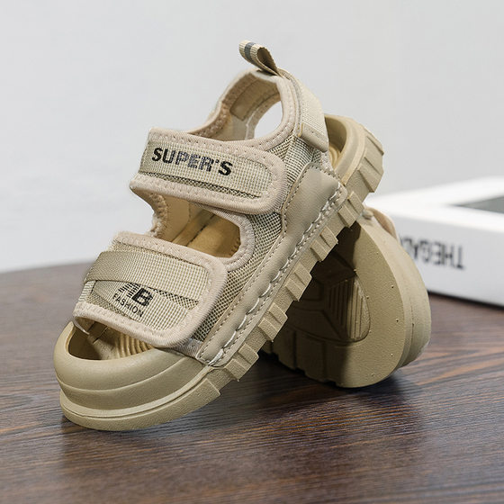 Boys Sandals 2025 Summer New Mid-Large Children's Wrap-up Shoes Children's Shoes Non-Slip Children's Beach Shoes Women's Shoes