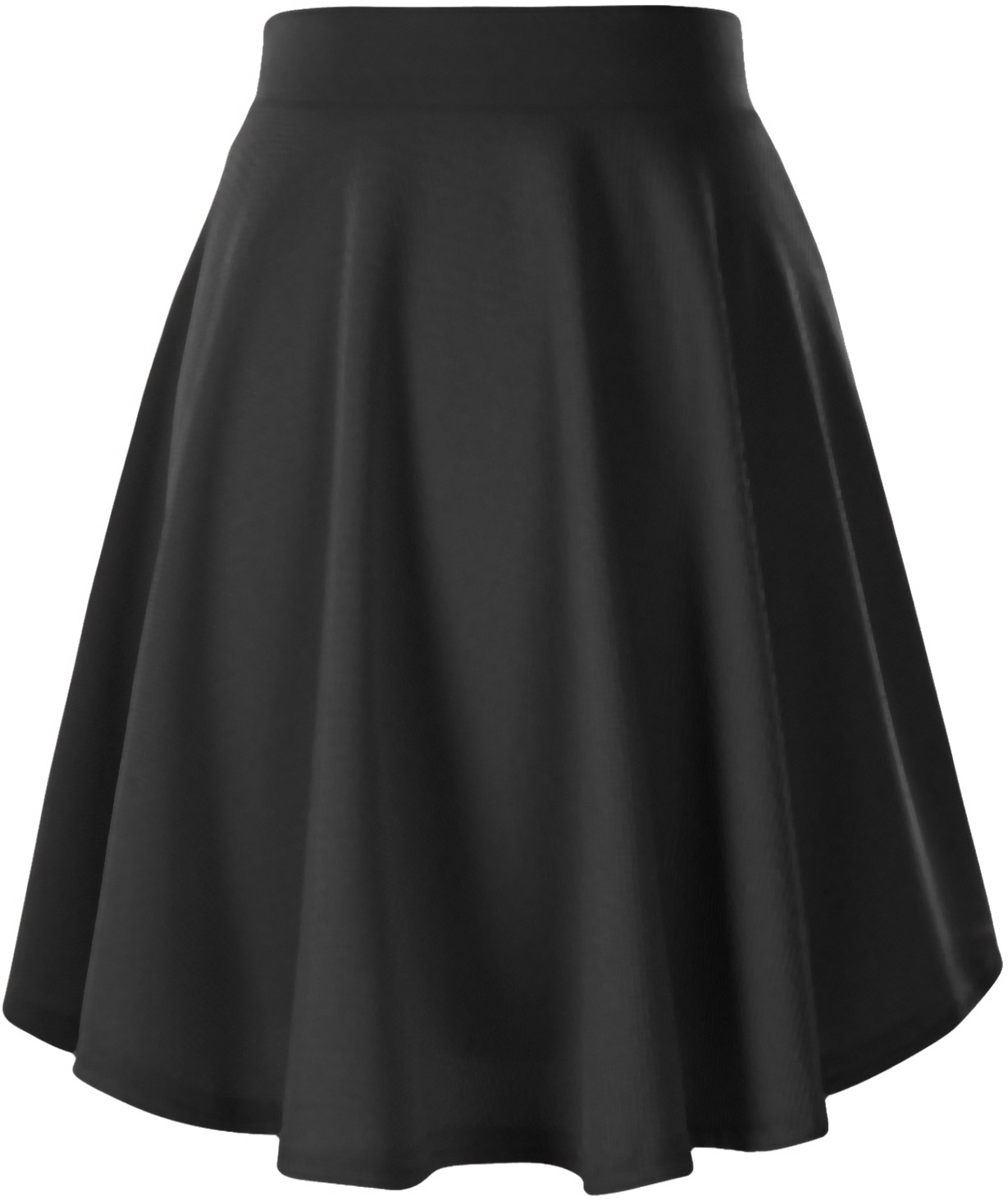 Spot Amazon Hot Selling Explosions Women's Splicing Solid Color Black Skirt Pleated Skirt Hip Loose