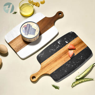 Amazon Marble Stitching Acacia Chopping Board Cutting Board Steak Western Food Fruit Chopping Board Cheese Cutting Board