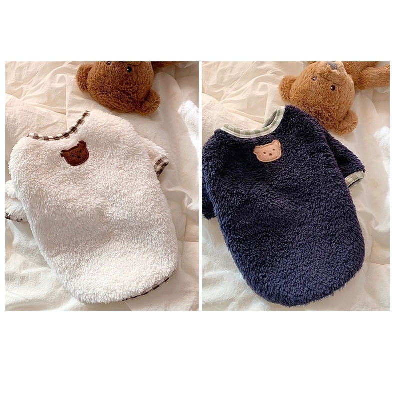 Pet dog dog clothing cat clothes autumn and winter new warm Bomei teddy bear best selling factory wholesale