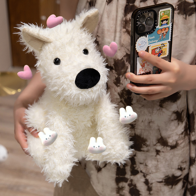 Simulation dog West Highland puppy plush toy grab machine small doll batch Doll Doll birthday gift