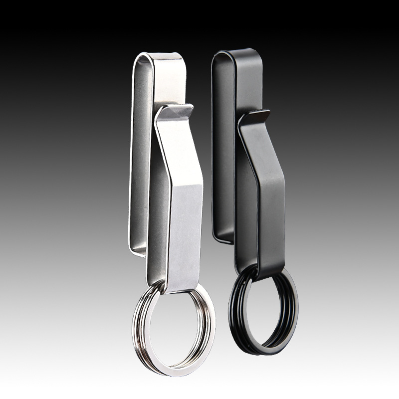 Key Clip Keychain Belt Buckle Large Size Design Compact Convenient Use Stainless Steel EDC Outdoor Hanging Buckle