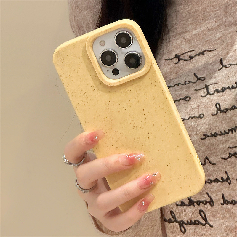 Zhitai iphone14Pro mobile phone shell wheat shell Apple 12Promax/15 solid color 15 silicone 11 protective cover