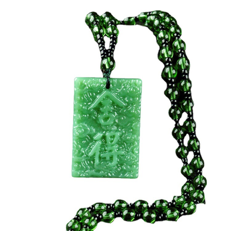 10 yuan model stall supply Jasper necklace sweater chain Guanyin Buddha Dragon brand thousand hands Guanyin brave with bead chain
