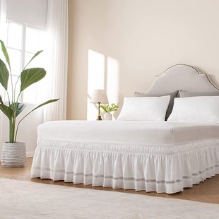 French hollow lace bed skirt cross-border new bedspread single piece foreign trade elastic bed skirt