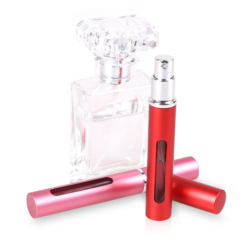 5ml 10ml aluminum perfume bottle glass perfume split bottle spray fine mist spray bottle portable empty bottle wholesale