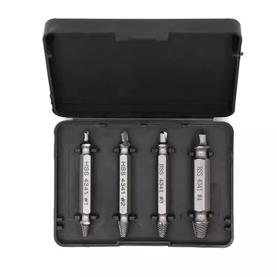 Double-headed screw extractor high speed steel sliding tooth damaged screw reverse tooth removal tool broken wire extractor wholesale