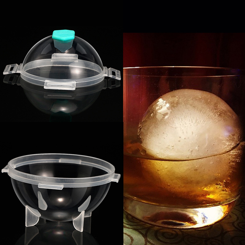 创意威士忌冰球模具 球形硅胶冰格 圆形冰块形制冰器 圆球冰格