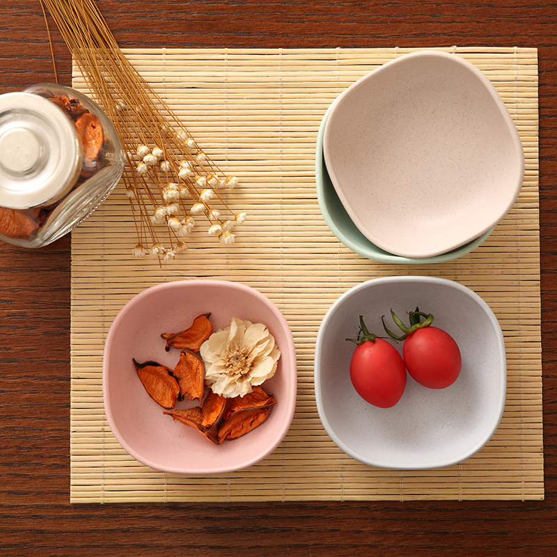 Tableware Bowl Butterfly Plate Spitting Bone Dish Small Plate Hot Pot Seasoning Soy Sauce Dish Simple Bamboo Fiber Sauce Dish