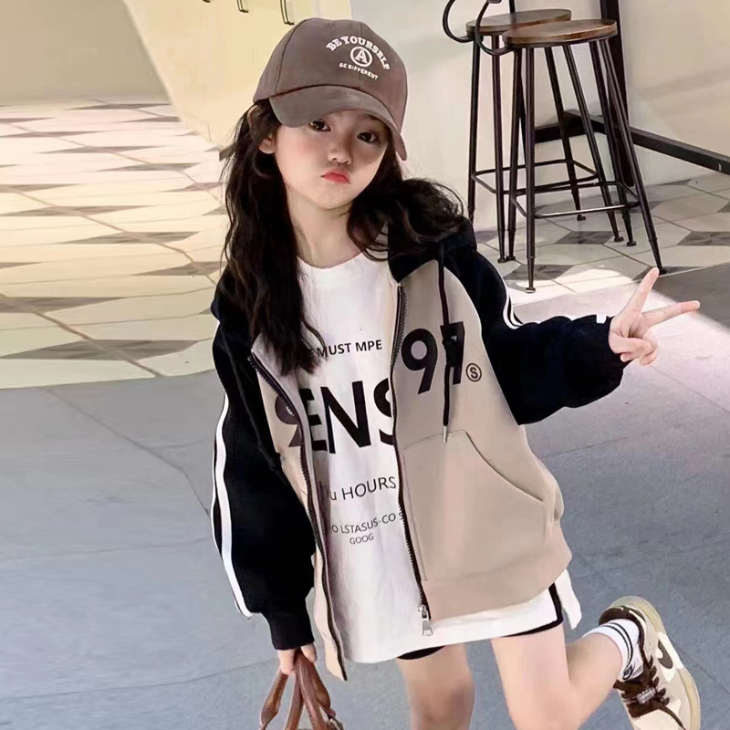 Women's Coat 2023 New Autumn Fashion Children Trendy Kids Sport Spring and Autumn Style Sweatshirt Streetwear Fashion for Older Children