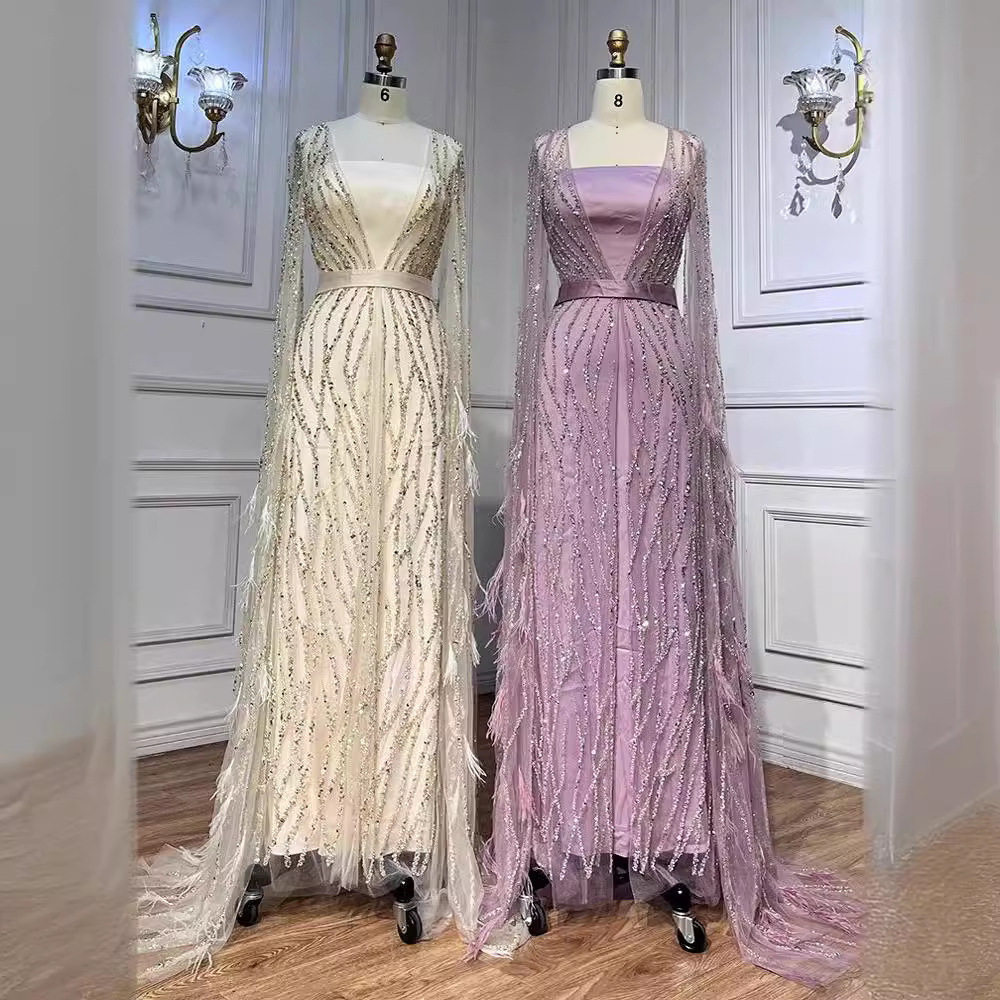 Cross-border European and American elegant sexy dress evening dress socialite temperament host performance banquet dress sexy dress