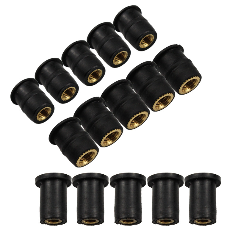 Motorcycle rubber expansion nut screw rubber rivet fastener modified windshield rubber nut