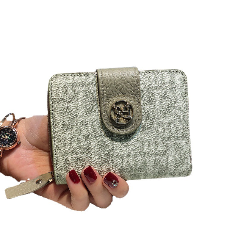 一件代发卡包钱包一体包女士多卡位皮夹大容量卡夹短款零钱包