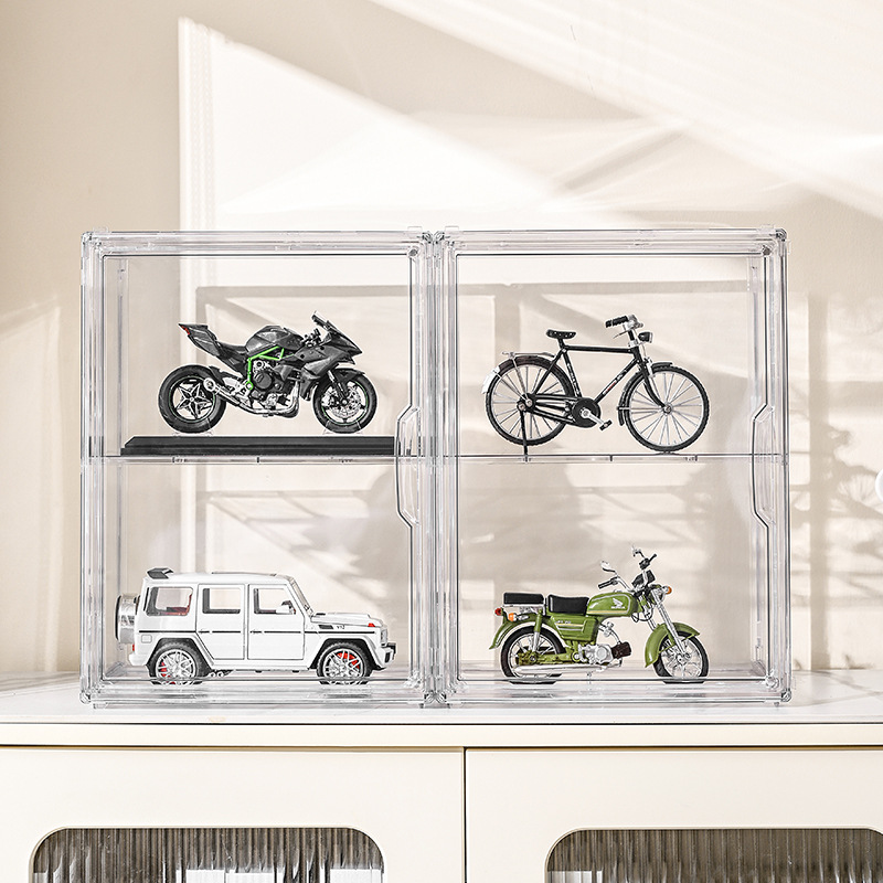 Hand Toy Display Box Storage Basket Bubble Mart Lego Doll Storage Display Box Cosmetics Dust-proof