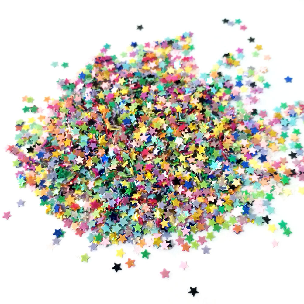 Five-pointed star sequins glitter powder filler glitter powder laser eye makeup glitter patch diy nail art sticker jewelry accessories