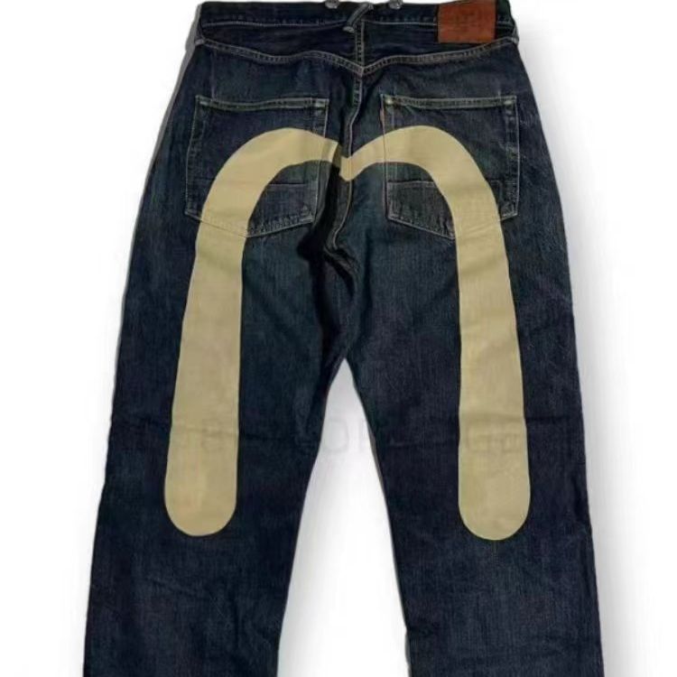 European and American Hip-Hop American Year Classic Niche ins Printed Unisex Loose Trendy Trousers Cool Jeans