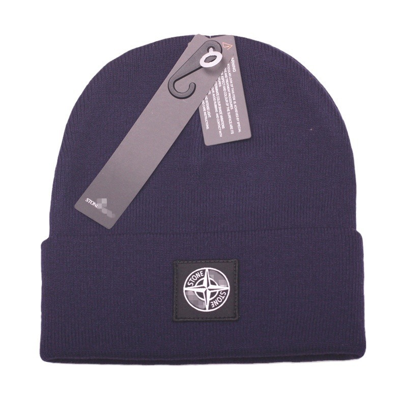 Wholesale cross-border 80g woven knitted hat thickened acrylic wool hat fashion brand cold hat curling warm ski hat