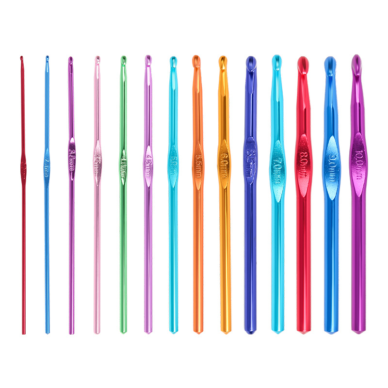 Multi specification color alumina sweater crochet DYI single head sweater knitting tool alumina crochet set