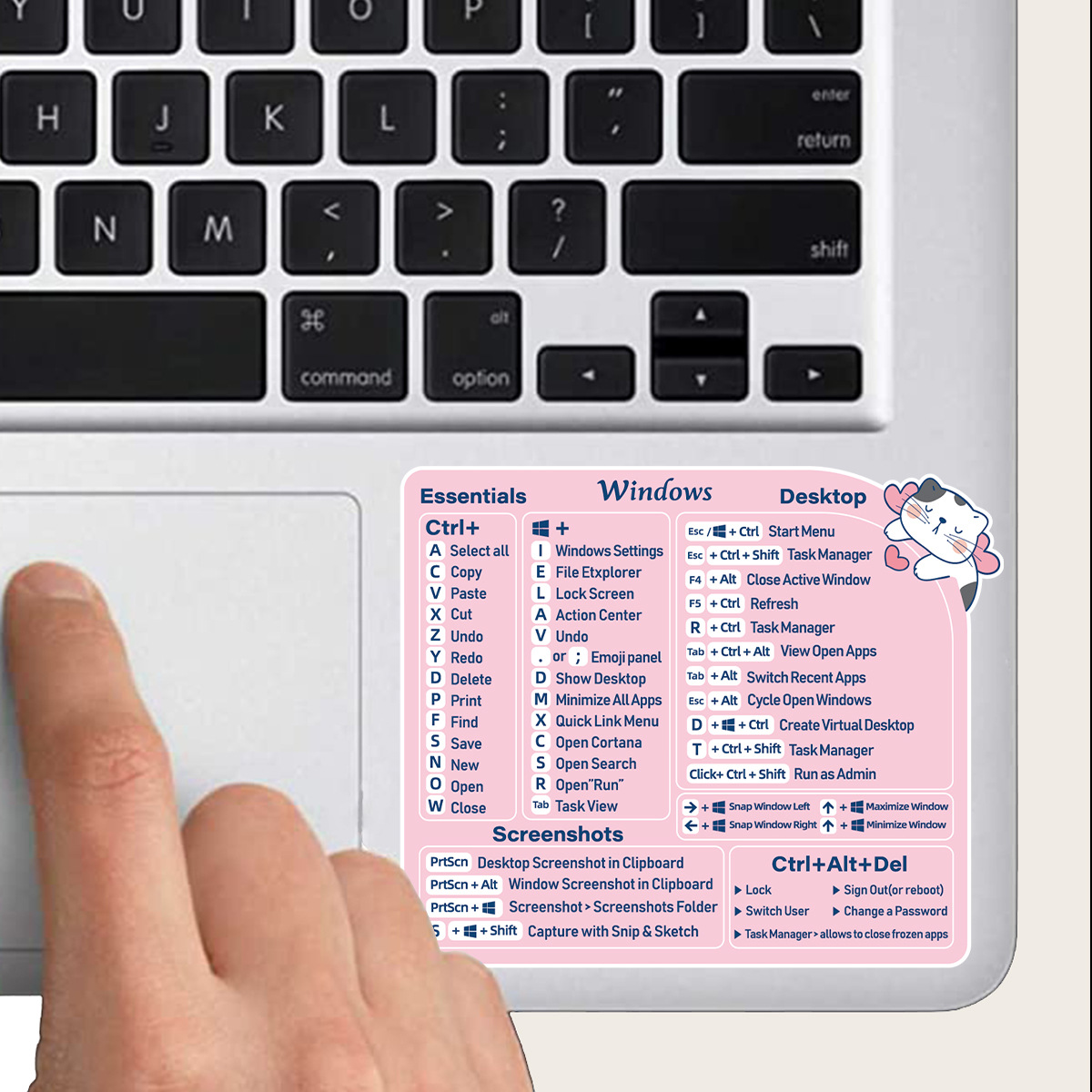Amazon cross-border supply source applies Mac/Windows/PS reference keyboard guide shortcut sticker