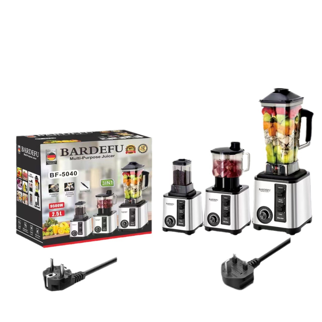 2.5L6in1 Commercial Wall Breaking Machine Multifunctional Cooking Machine Mixer Juicer Auxiliary Food Machine Grinder Meat Grinder