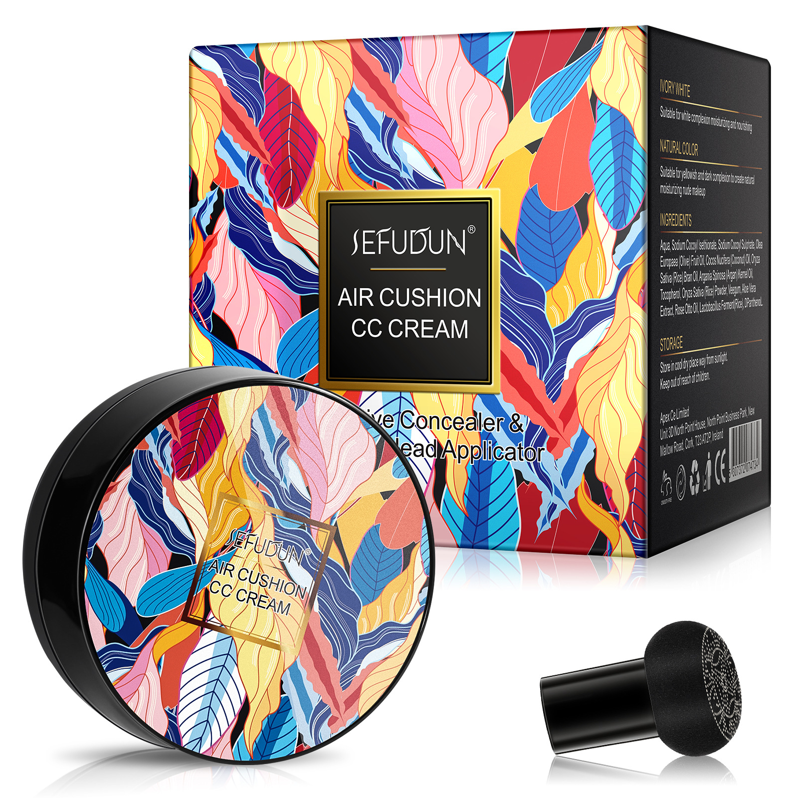 SEFUDUN Small Mushroom Air Cushion CC Creme_voghion.com