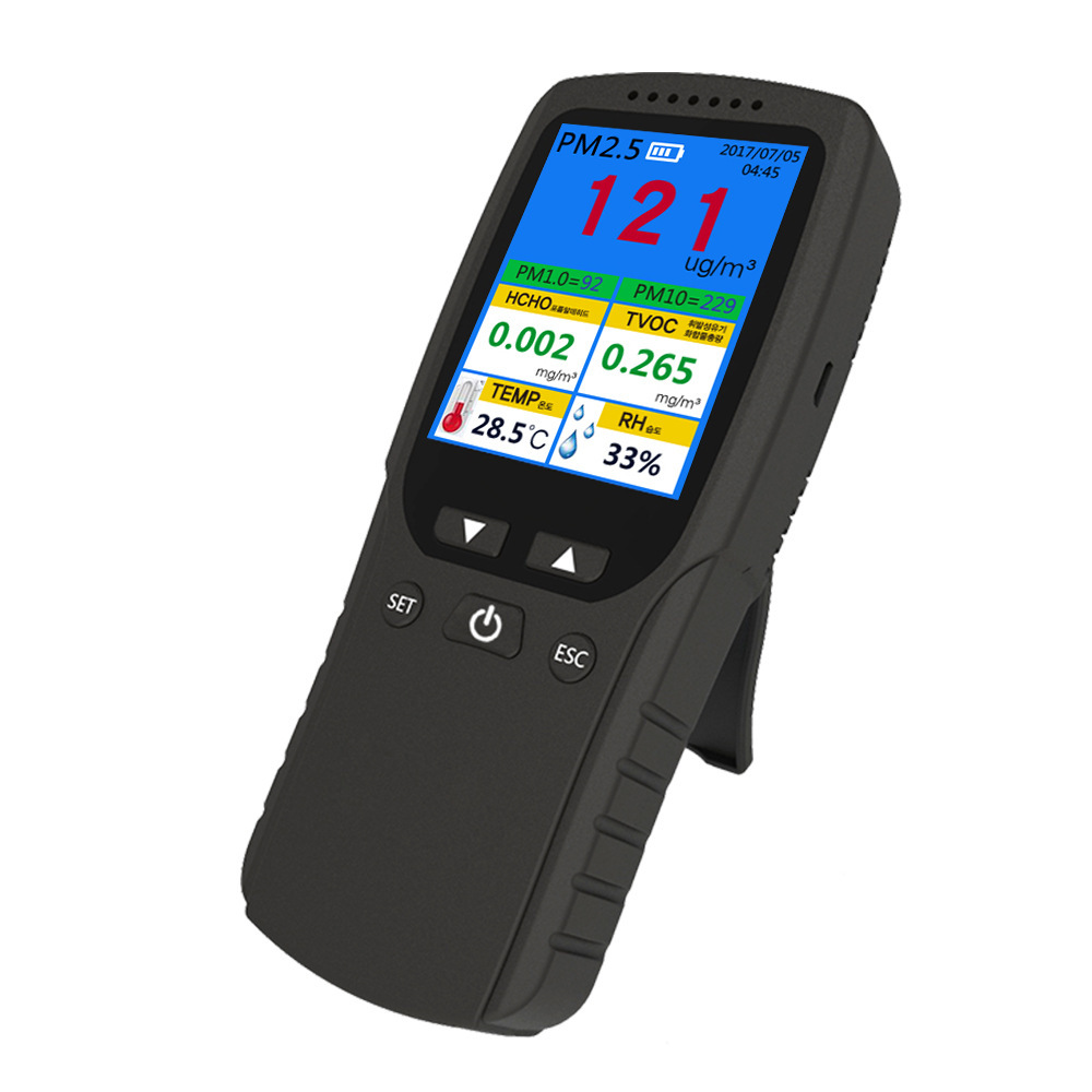 Amazon cross-border source formaldehyde detector PM2.5/TVOC/HCHO temperature and humidity meter